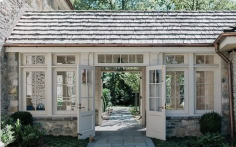 Laundry Room Breezeway, Country Alfresco, Enclosed Breezeway To Garage, Breezeway Ideas To Garage Enclosed, Enclosed Walkway, Breezeway Mudroom, Enclosed Breezeway, Garage Addition, Garage Entry