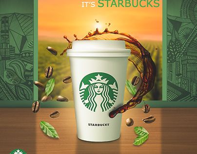 Starbucks Social Media Design, Starbucks Social Media, Starbucks Ads, Testimonial Ads, Starbucks Advertising, Social Media Poster, Coffee Poster, Design Advertising, Graphic Design Advertising