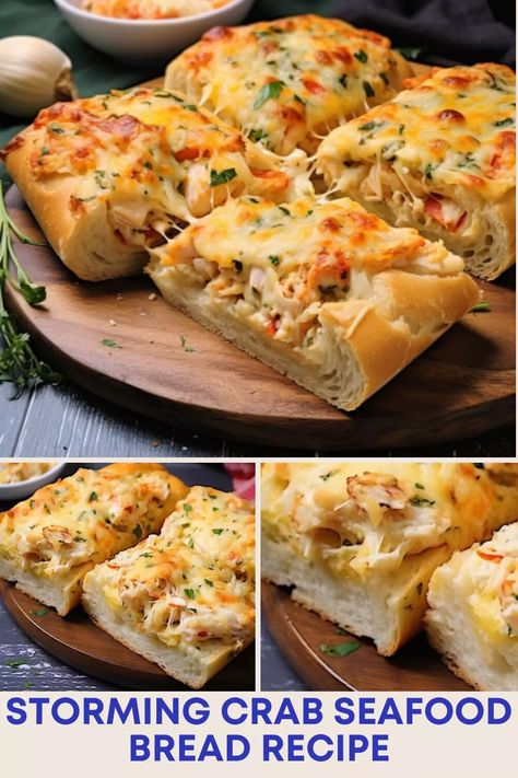 Storming Crab Seafood Bread, Seafood Bread Recipe, Seafood Bread, French Bread Loaf, Stuffed Bread, Leftover Bread, Stale Bread, Loaf Recipes, Types Of Bread