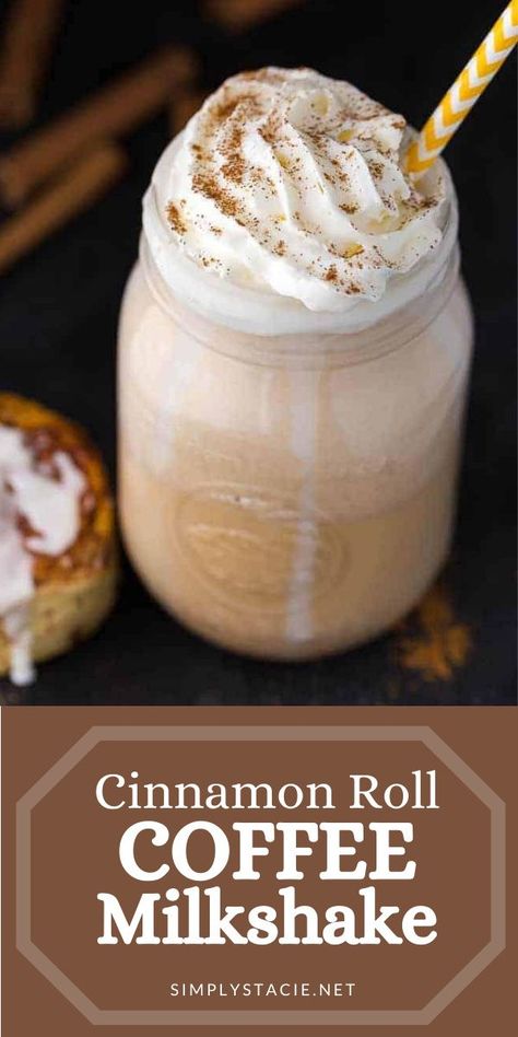 Coffee Milkshake Recipe, Cinnamon Roll Coffee, Milkshake Cupcakes, Milkshake Recipe Easy, Simply Stacie, Coffee Milkshake, Milkshake Recipe, Cheap Coffee, Nice Recipes