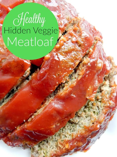 Veggie Meatloaf, Meatloaf Recipes Healthy, Healthy Meatloaf, Hidden Vegetables, Vegetable Meatloaf, Veggie Dinner, Hidden Veggies, Sweet And Savory, Picky Eater Recipes