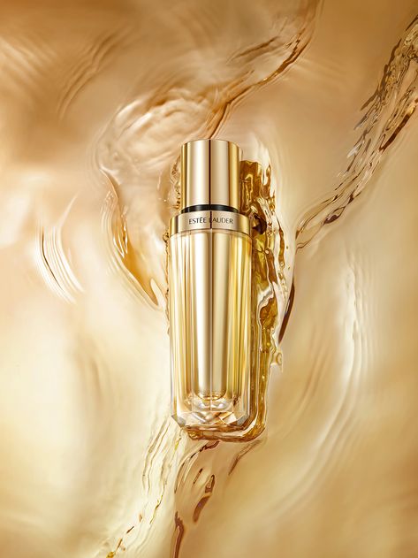 MODERN WEEKLY 1271 ISSUE | WHISPERS IN THE WILD on Behance Estee Lauder Product Photography, Estee Lauder Re-nutriv, Estee Lauder Products, Framing Composition, Cosmetic Idea, Estee Lauder Beautiful, Water Texture, Product Photographer, Shoe Design Sketches