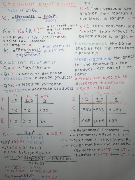 Chemical Equilibrium Formula Sheet, Chemistry Equilibrium Notes, Chemical Equilibrium Short Notes, Chemical Coordination Notes, Ap Chem Notes, Chemical Equilibrium Notes, Equilibrium Notes, Chemistry Equilibrium, Chemical Equilibrium