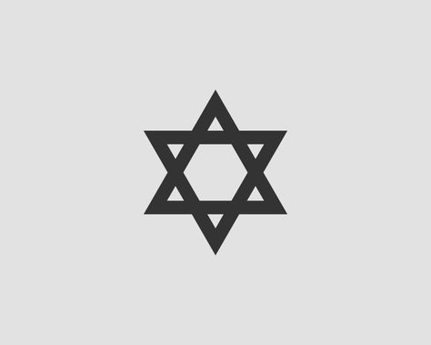 Jewish Star Tattoo, Star Of David Tattoo, David Tattoo, David Star, Jewish Star, Star David, Akame Ga, Star Tattoos, Black And White Aesthetic