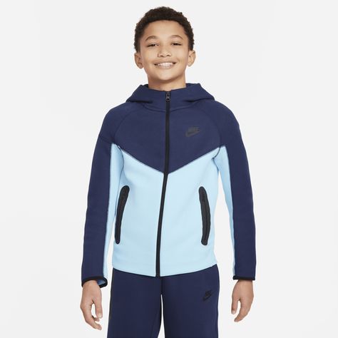 Aquarius Blue, Nike Sportswear Tech Fleece, Kids Sportswear, Tech Pack, Nike Tech Fleece, Nike Tech, Boys Nike, Tech Fleece, Nike Kids