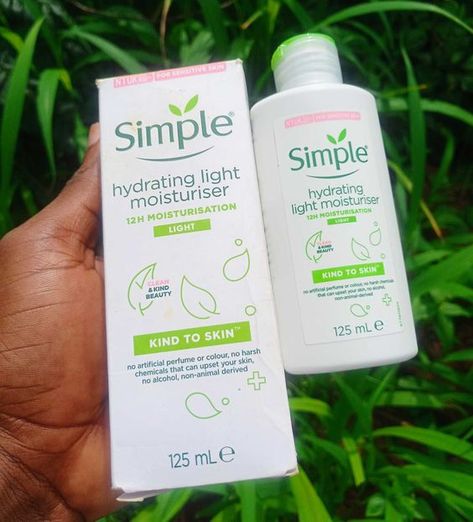 Simple Light Moisturizer, Simple Facial Products, Simple Face Moisturizer, Simple Hydrating Light Moisturizer, Simple Products Skincare, Best Hydrating Moisturizer, Simple Skin Care Products, Simple Skincare Products, Best Moisturizer For Face