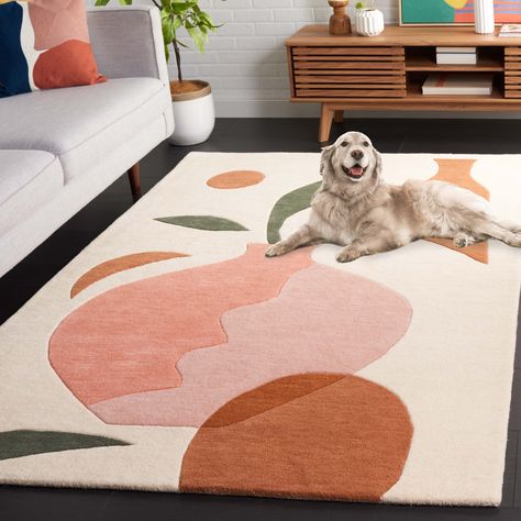 Orange area rug