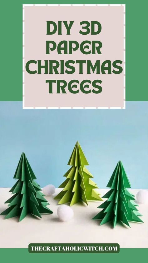 DIY 3D Paper Christmas Trees Paper Tree Diy, Paper Crafts 3d, Paper Christmas Crafts, Paper Tree Craft, Christmas Tree Paper Craft, Paper Christmas Trees, Diy Paper Christmas Tree, Cardboard Christmas Tree, Bun Cake