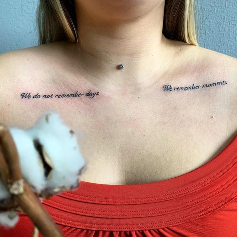 30+ Chest Tattoos for Men and Women: Words, Names & Quotes - 100 Tattoos Chest Name Tattoo Female, Chest Piercings For Women, Lower Chest Tattoo, Small Chest Tattoos Female, Chest Tattoo Quotes, Chest Tattoo Female Upper, Chest Tattoo Stencils, Forever Tattoo, Chest Tattoo Female