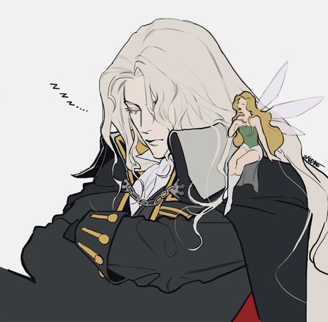 Sleeping Drawing, Alucard Castlevania, Castlevania Wallpaper, 만화 캐릭터, The Villain, Art Reference Photos, White Hair, Art Reference Poses, Titanic