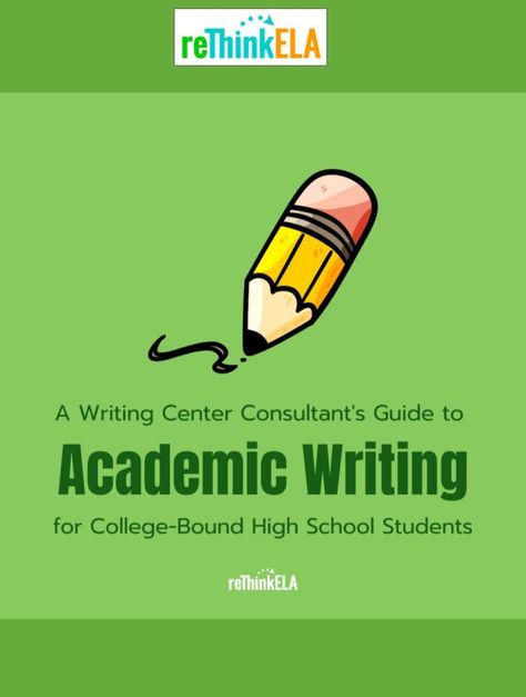 This writing center consultant's guide to academic writing might be just what college-bound high school students need to step up their writing game. Covers everything from brainstorming and outlining to drafting and revising, along with how to find and use academic resources, how to cite sources correctly, and how to polish your writing for publication. Teaching Statement, Scholarship Thank You Letter, Cite Sources, Writing Conventions, Writing Conferences, Expository Writing, Argumentative Writing, College Writing, Ela Writing