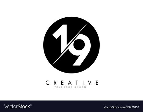 19 Logo Design Number, 19 Number Logo, Number 1 Logo Design, 9 Number Logo, Number Logo Design, Church Anniversary, 9 Number, Number Logo, Circle Background