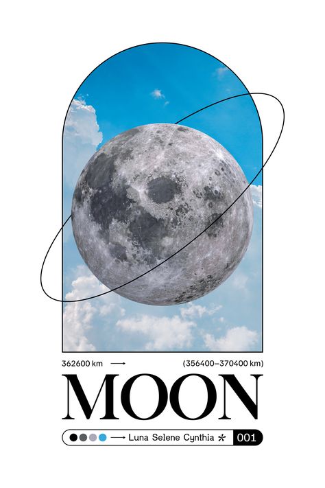 Moon Graphic Design Posters Typography Graphic Design Posters Typography, Moon Graphic Design, Church Media Graphics, Posters Typography, Graphic Design Typography Poster, Moon Luna, Moon Graphic, Moon Poster, Graphic Design Fonts