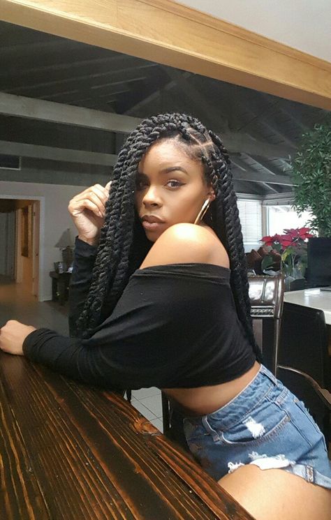 Marley Twist, Beautiful Brown Skin Brown Marley Twists, Jumbo Marley Twists, Big Box Braids, Marley Twists, Long Box Braids, Box Braid, Cool Braid Hairstyles, Box Braids Styling, Pinterest Hair