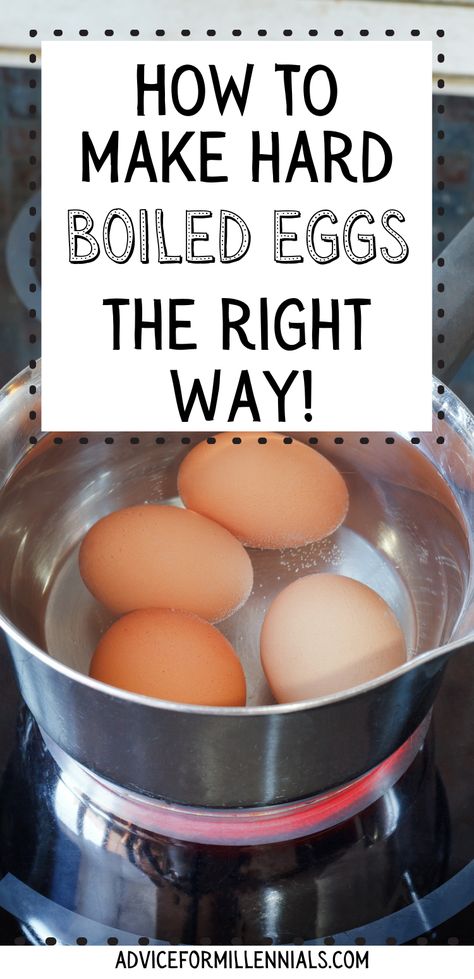 How to make hard boiled eggs the right way How To Boil An Egg, Hard Boiled Eggs Stove Top, Boiled Eggs Recipe, Creative Egg Recipes, How To Boil Eggs, Easy Peel Eggs, Medium Boiled Eggs, Cooking Hard Boiled Eggs, Egg Hacks