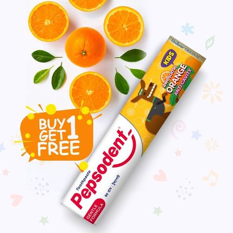 pepsodent kids toothpaste Kids Toothpaste, Buy 1 Get 1 Free, Buy 1 Get 1, Cavities, Buy 1, Toothpaste, Orange