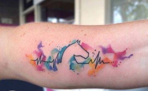 Best horse Tattoos Horse Tattoos, Horse Shoe Tattoo, Horse Tattoo Design, Cowgirl Tattoos, Shoe Tattoos, Unicorn Tattoos, Facial Tattoos, Horse Tattoo, Couple Tattoos