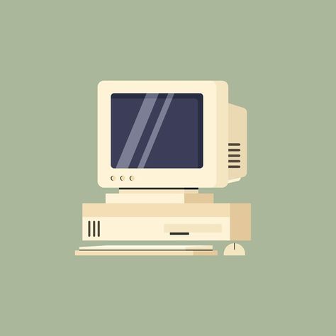 Retro computer concept illustration | Premium Vector #Freepik #vector Computer Vector, Retro Computer, Concept Illustration, Graphic Design Inspiration, Premium Vector, Graphic Resources, Vector Illustration, Design Inspiration, Computer