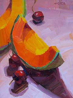 Food Art Painting Abstract, Subject Painting, Patti Mollica, Behance Illustration, Portraits Illustrés, 심플한 그림, Block Painting, Oil Pastel Art, Food Painting