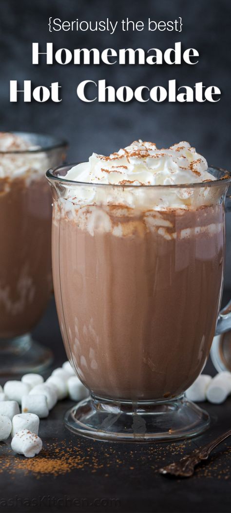 Hot Chocolate With Chocolate Bar, The Best Homemade Hot Chocolate, Amazing Hot Chocolate Recipe, How To Make Real Hot Chocolate, Traditional Hot Chocolate, Easy Homemade Hot Cocoa, How To Make Best Hot Chocolate, Best Ever Hot Chocolate Recipe, Good Hot Cocoa Recipe