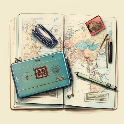 realistic and detailed drawing of passport and flight tickets, solid colour, 4k, vintage style 2 #aiartcommunity #MidJourney #nft #AI #art #painting #nftartist #AIartgallery #DigitalArt #artwork #AIart #generativeart #GenerativeAI #artwork #artist #artistsofinstagram Passport Drawing Art, Passport Artwork, Passport Sketch, Passport Inktober, Passport Drawing, Passport Illustration, Vintage Passport, Inktober Ideas, Inktober 2024