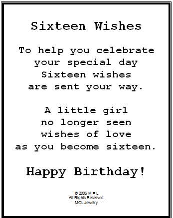 Sweet 16 Poems And Quotes. QuotesGram Sweet Sixteen Quotes, Sayings For Kids, 16th Birthday Quotes, 16th Birthday Wishes, Birthday Poem, Ideas Birthday Card, Birthday Verses For Cards, Poems And Quotes, 16 Gifts