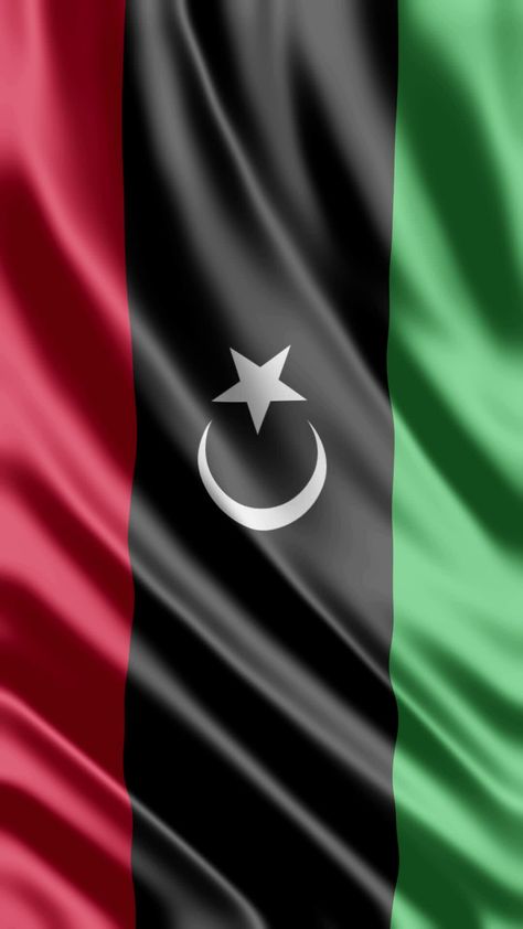 Ppp Flag Background, Ppp Flag, Libyan Flag, Libya Flag, Cool Black Wallpaper, Silk Scarf Design, Farm Paintings, Waving Flag, Flag Background