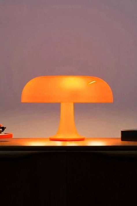 Orange Lamps, Mushroom Lights, Small Lamp, Mushroom Lamp, Handmade Lamps, Natural Shapes, Christmas Wishlist, Lighting Solutions, Night Light