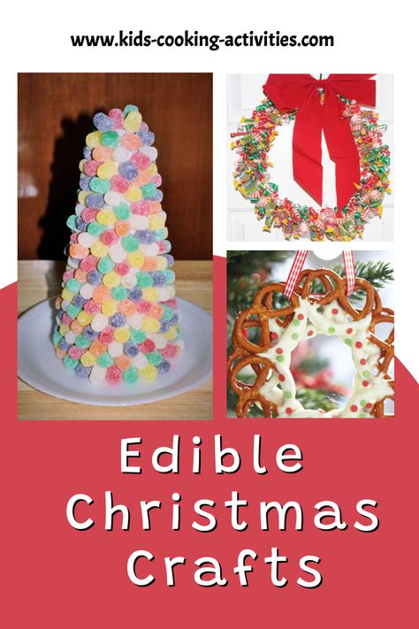 Edible crafts for kids are great for using as a craft project and eating it for snack time. Additionally, these Christmas crafts help bring in the Christmas spirit and allow your child to get creative! Edible Christmas Crafts For Kids, Edible Christmas Crafts, Edible Crafts For Kids, Christmas Activites, Kids Cooking Activities, Best Christmas Recipes, Edible Crafts, Christmas Crafts For Kids To Make, Fun Recipes