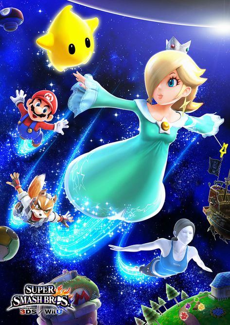 Super Smash Bros. for 3DS and Wii U Rosalina Artwork | Nintendo Gaming Pics, Mario And Friends, Smash Bros Wii, Super Smash Bros Brawl, Mario Stuff, Nintendo Super Smash Bros, Super Mario Galaxy, Nintendo Characters, Super Mario Brothers