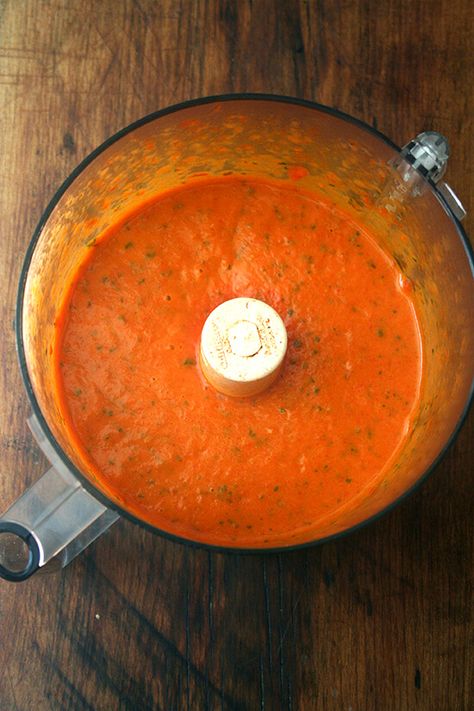 Shells with Red Pepper-Tomato Sauce | Alexandra's Kitchen Alexandra Cooks, Michael Chiarello, Pepper Tomato Sauce, Clean Lunch, Rice Risotto, Slow Carb, Tomato Basil Sauce, Pasta Rice, Basil Pasta