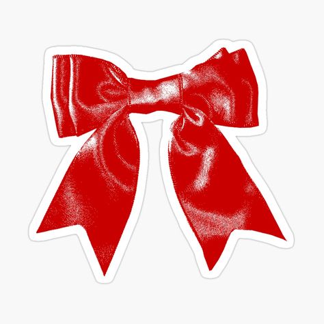 Get my art printed on awesome products. Support me at Redbubble #RBandME: https://www.redbubble.com/i/sticker/Red-Bow-by-verycoolandnice/152617887.JCQM3?asc=u Red Stickers Aesthetic Printable, Red Stickers Aesthetic, Cool Stickers Aesthetic, School Outfits Aesthetic, Stickers To Print, Red Stickers, Bow Sticker, Y2k Stickers, Sticker Design Inspiration