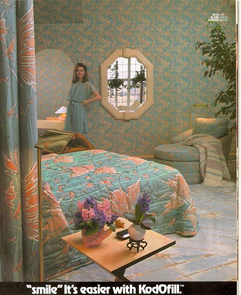 Pattern on pattern (on pattern).  From Architectural Digest. 80s Room Aesthetic Retro, 80s Room Aesthetic Neon, 90s Bedroom Aesthetic, 90s Interior Design, 80s Bedroom Aesthetic Grunge, 80s Room Aesthetic, 80s Bedroom Decor, Retro Homes, 1980s Decor