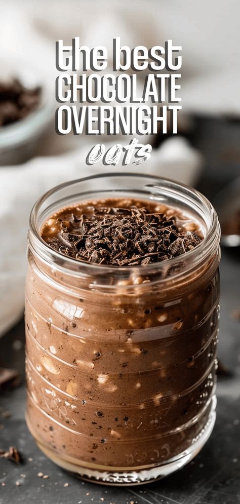 Chocolate Overnight Oats [5 Minutes] – Chasety Chocolate Coffee Overnight Oats, Oats Over Night Recipes, Over The Night Oats, Overnight Oats Chocolate Banana, Over Night Oat Recipe, Choc Overnight Oats, Healthy Chocolate Overnight Oats, Single Serve Overnight Oats, Oat Overnight Recipes