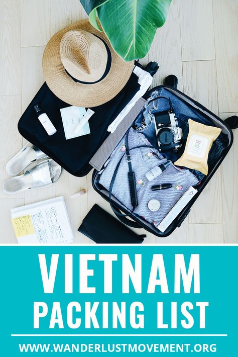 Vietnam Packing List: How To Pack For Your Trip Like a Pro | Vietnam travel | Vietnam travel tips | Vietnam travel backpacking | Vietnam packing list | Vietnam packing list for women | packing list for travel | #vietnam #packinglists #backpacking #southeastasia #traveltips Vietnam Packing List, Packing A Suitcase, Europe Packing, Holiday Europe, Efficient Packing, Credit Card Points, Vietnam Voyage, Packing Luggage, Pack Light