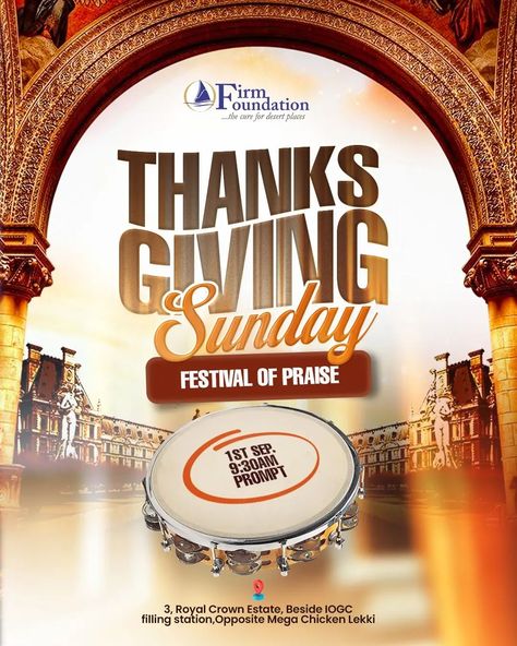 Designs for Thanksgiving service a festival of praise . Using engaging back grounds relating to a church setting as well as resources for music really aided in the presentation of this design . What's your take ❔ . Do well to get THE FLYER DESIGN COURSE DBA 💻🖱️ still at a discounted rate and learn Photoshop and flyer design also don't forget to send a DM 📥 for all you design projects . . . . #graphicdesign #graphicdesigners #graphicdesigner #eflyer #photoshop #photoshopcs6 #photoshopmanipula... Thanksgiving Poster Design Ideas, Thanksgiving Design Flyer, Church Thanksgiving Background, Thanksgiving Service Flyer Design, Church Flyer Design Ideas, Thanksgiving Flyer Design, Thanksgiving Flyer, Tarpaulin Design, Thanksgiving Designs