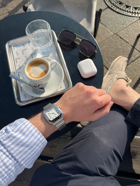 Apple Watch Outfit Men, Cartier Santos Men, Men Watches Classy, Mens Watches Classy, Cartier Watches Mens, Classy Watch, Movado Watch, Classy Outfits Men, Watches For Sale