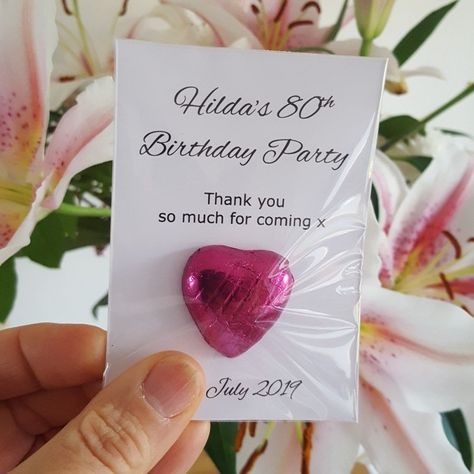 Chocolate Birthday Party, 80th Birthday Favors, 90th Birthday Party Favors, 50th Birthday Favors, Birthday Favours, Chocolate Party Favors, 40th Birthday Men, Girly Party Ideas, 100 Birthday