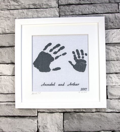 Family Hand Prints, Families Hands, Baby Footprint, Sisters Art, Footprint Art, Foot Print, Baby Footprints, Baby Brother, Baby Keepsake