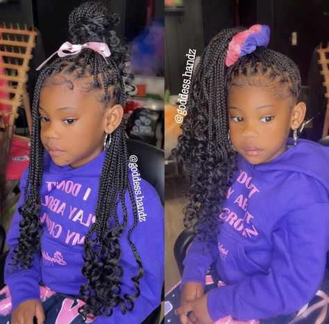 Lil Girl Hairstyles Braids, Black Baby Girl Hairstyles, Toddler Braids, Easy Braided Hairstyles, Lil Girl Hairstyles, Goddess Braids Hairstyles, Toddler Hairstyles Girl, Cute Box Braids Hairstyles, Girls Natural Hairstyles