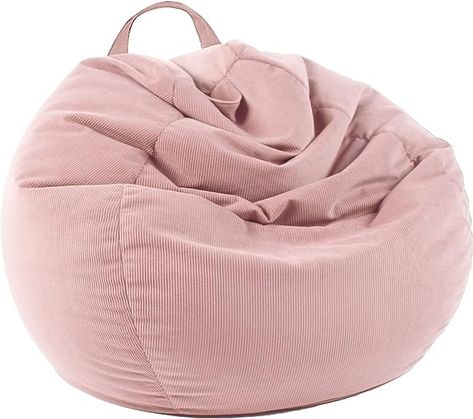 Amazon.com: LPMOERA Stuffed Animal Storage Bean Bag Chair Cover (No Filler) for Kids and Adults.Pets Dogs/Cats Lazy Beds.Soft Premium Corduroy Stuffable Bean Bag for Organizing Children Plush Toys or Memory Foam : Home & Kitchen Pink Bean Bag, Corduroy Bean Bag, Bean Bag Filler, Bedroom Ideas For Small Rooms Cozy, Bean Bag Bed, Bean Bag Chair Covers, Old Pillows, Bean Bag Covers, Stuffed Animal Storage