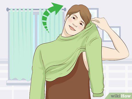 4 Ways to Dress After a Shoulder Surgery - wikiHow Rotator Cuff Surgery Recovery, Shoulder Surgery Clothes, Shoulder Surgery Recovery, Neck And Shoulder Stretches, Tummy Tucks Recovery, Shoulder Replacement Surgery, Shoulder Rehab Exercises, Rotator Cuff Surgery, Shoulder Rehab