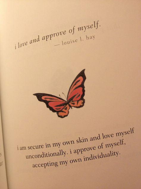 ❝I love and approve of myself. I am secure in my own skin and love myself unconditionally. I approve of myself, accepting my own individuality.❞ I Am Secure, Change Inspiration, Louise Hay Affirmations, Chakra Health, Spiritual Wallpaper, Career Vision Board, I Love Myself, Positive Sayings, Positive Body Image