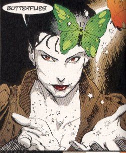 "The Sandman" series. Desire: the beautiful androgynous sasshole. Desire Of The Endless Comic, Sandman Desire, Delirium Sandman, Morpheus Sandman, Sandman Comic, Sandman Neil Gaiman, Enter Sandman, Vertigo Comics, The Sandman