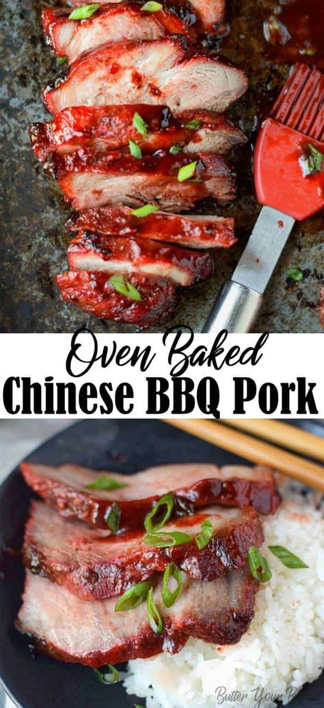 This Chinese BBQ pork recipe is super easy you just need to give it a day or two to soak in the marinade, trust me it makes it that much better! #chinesepork #takeout #easyrecipe Pork Oven, Pork Chinese, Bbq Pork Recipes, Chinese Bbq Pork, Homemade Chinese Food, Blackberry Cake, Chinese Chicken Recipes, Chinese Pork, Chinese Food Recipes