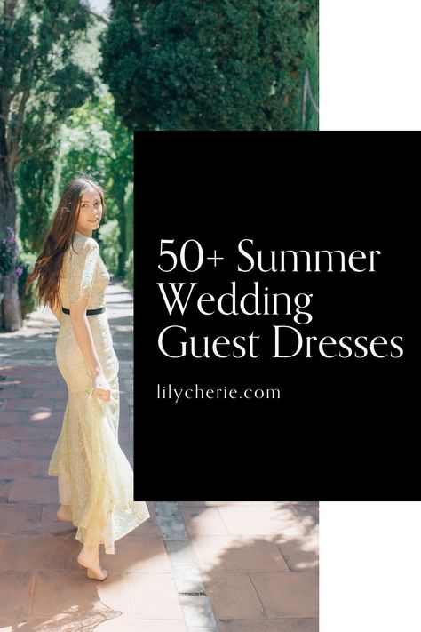 Ensure you're the best-dressed guest at every summer wedding you attend with these 50+ summer wedding guest dresses. Plus Size Women Fashion, Outfit For Work, Elegant Summer Dresses, Beach Wedding Guests, Beach Wedding Guest Dress, Spring Wedding Guest, Dress Code Wedding, Dresses For Wedding Guest, Summer Wedding Guest