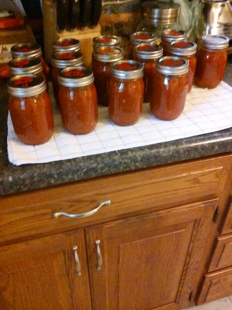 Italian Spaghetti Sauce For Canning, Spaghetti Sauce With Canned Tomatoes, Canned Spaghetti Sauce Recipe Canning, Spaghetti Sauce To Can, Canning Recipes For Tomatoes, Pantry Prepping, Spaghetti Sauce For Canning, Prego Sauce Recipe, Canning Homemade Spaghetti Sauce