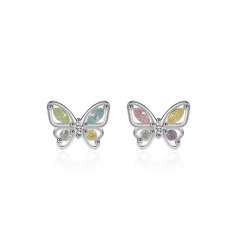 PRICES MAY VARY. 👂【Earrings Size】👂 (5 x 10) mm/(0.2 x 0.35) inch ✅【Durable Material】✅ Made of 925 Sterling Silver. Hypoallergenic. These earrings are light weight and comfortable to wear, and won't burden your ears. 🦋【Butterfly Stud Earrings】🦋 Butterfly, the exotic and mysterious creature, symbolizes many things such as renewal, rebirth, soul, powerful transformation, metamorphosis in your life. 🥂【Wide Application】🥂 These earring sets with different styles. You can wear them to attend many Cartilage Stud Earrings, Cartilage Earrings Stud, Cartilage Stud, Sweet Earrings, Butterfly Earrings Stud, Flower Hair Accessories, Earrings Studs, Hypoallergenic Earrings, Butterfly Earrings