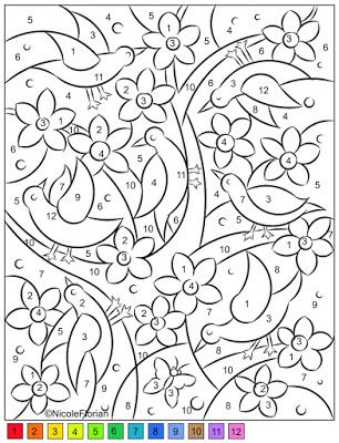 Ipad Sketchbook, Flowers Kindergarten, Number Coloring Pages, Poppy Coloring Page, Coloring Pages Ideas, Color By Number Printable, Pages Ideas, Kindergarten Colors, Fruit Coloring Pages