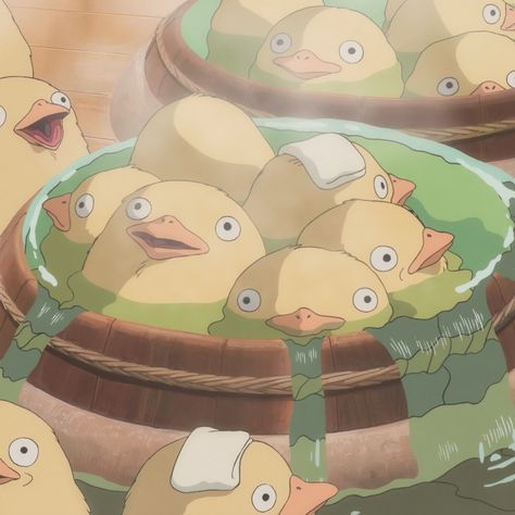 aesthetic anime studio ghibli cute ghibli aesthetic kawaii picture chihiro spirited away hayao miyazaki chicken bath hot spring anime Aesthetic Anime Studio Ghibli, Hot Spring Anime, Studio Ghibli Cute, Cute Ghibli, Ghibli Cute, Chicken Bath, Kawaii Picture, Spring Anime, Anime Studio Ghibli